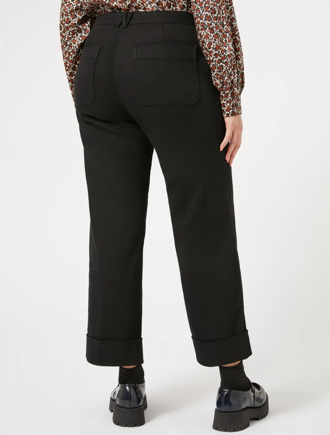 Outlet Marina Rinaldi Stretch cotton bull denim jeans BLACK