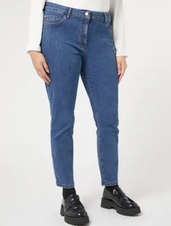 Online Marina Rinaldi Stretch cotton denim jeans BLUEJEANS