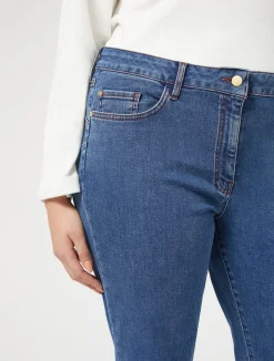Online Marina Rinaldi Stretch cotton denim jeans BLUEJEANS