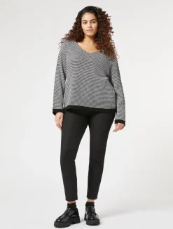 New Marina Rinaldi Stretch cotton denim jeggings BLACK