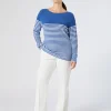 Online Marina Rinaldi Stretch cotton flared trousers WHITE