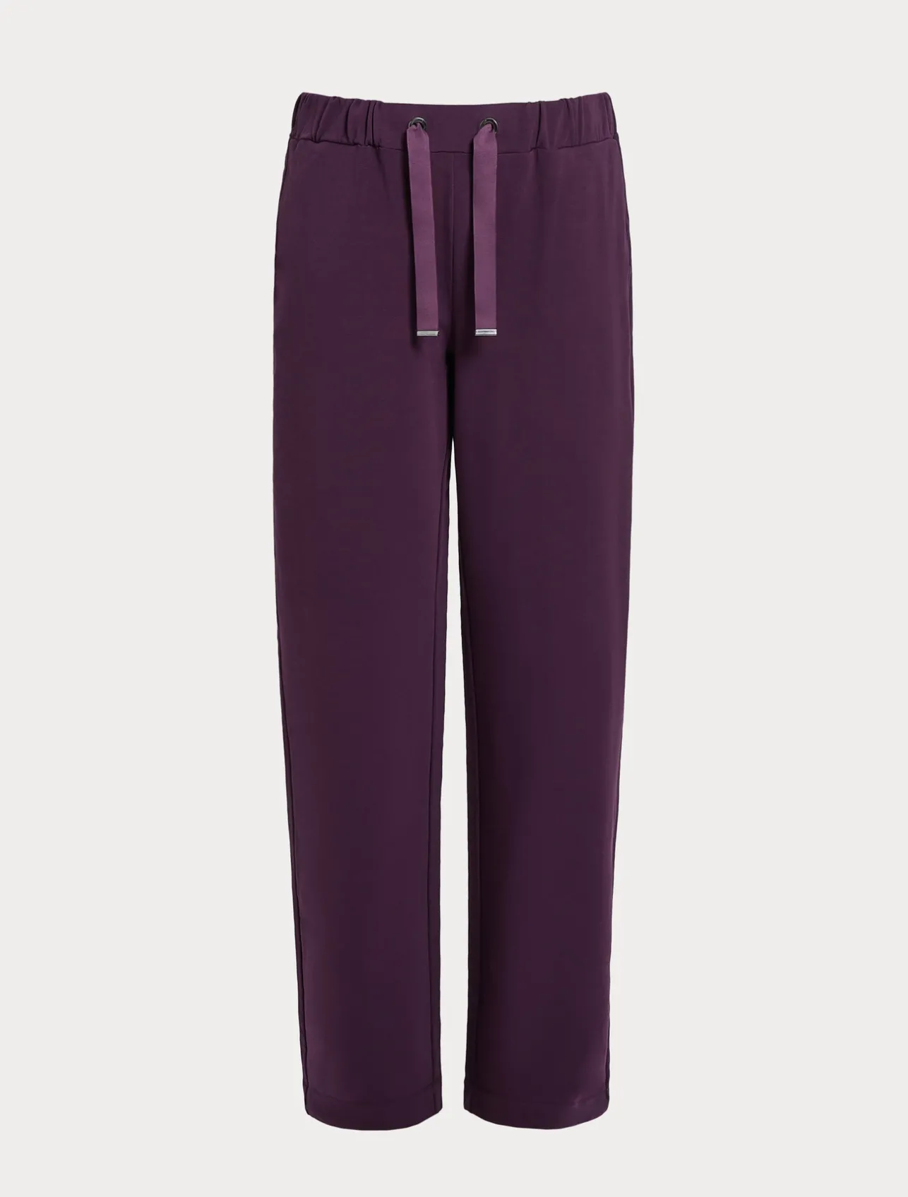 Sale Marina Rinaldi Stretch cotton fleece trousers PURPLE