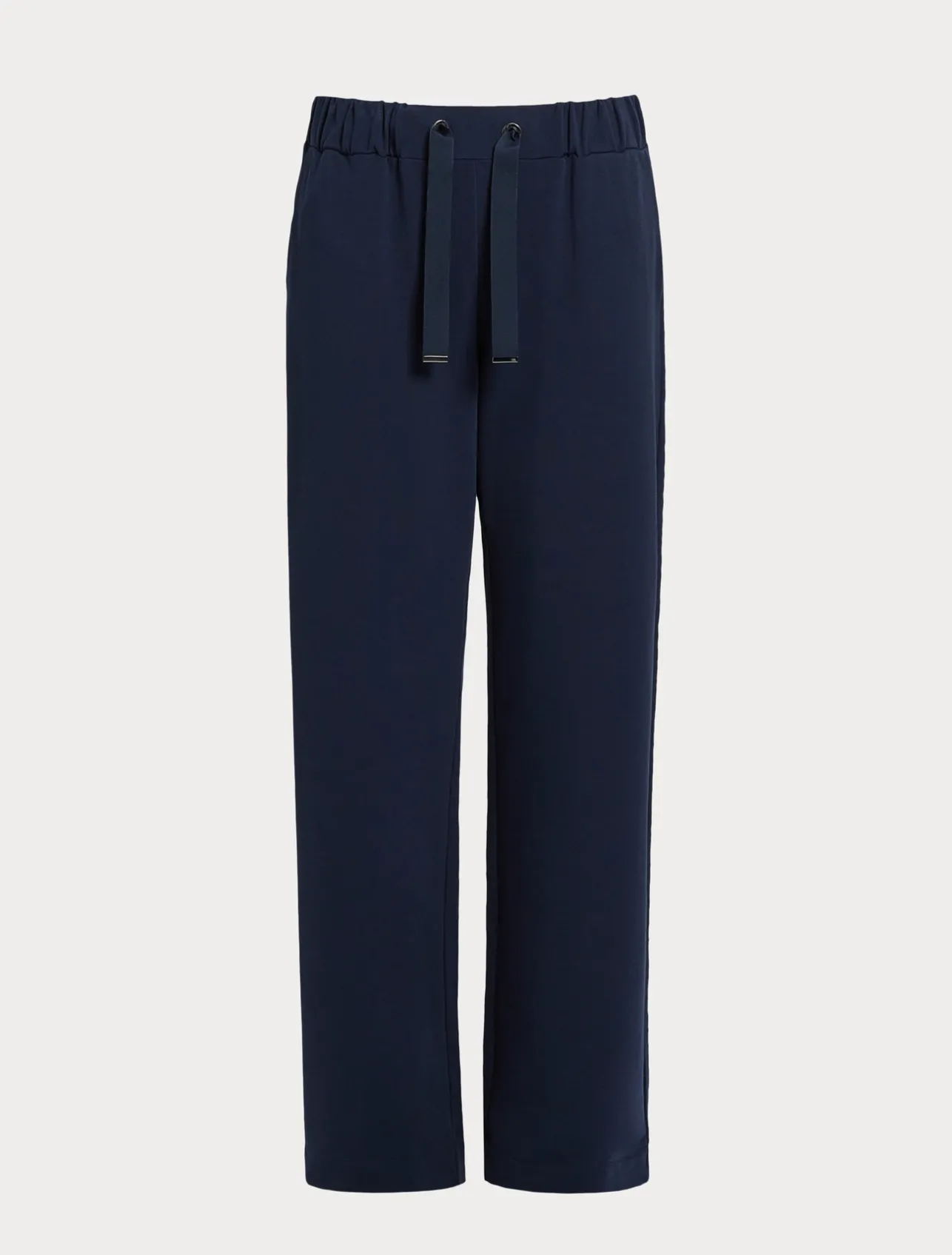 Discount Marina Rinaldi Stretch cotton fleece trousers NAVY