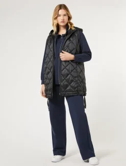 Discount Marina Rinaldi Stretch cotton fleece trousers NAVY