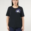 Fashion Marina Rinaldi Stretch cotton jersey T-shirt ULTRAMARINE