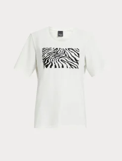 New Marina Rinaldi Stretch cotton jersey T-shirt WHITE