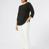 Outlet Marina Rinaldi Stretch cotton-blend trousers IVORY