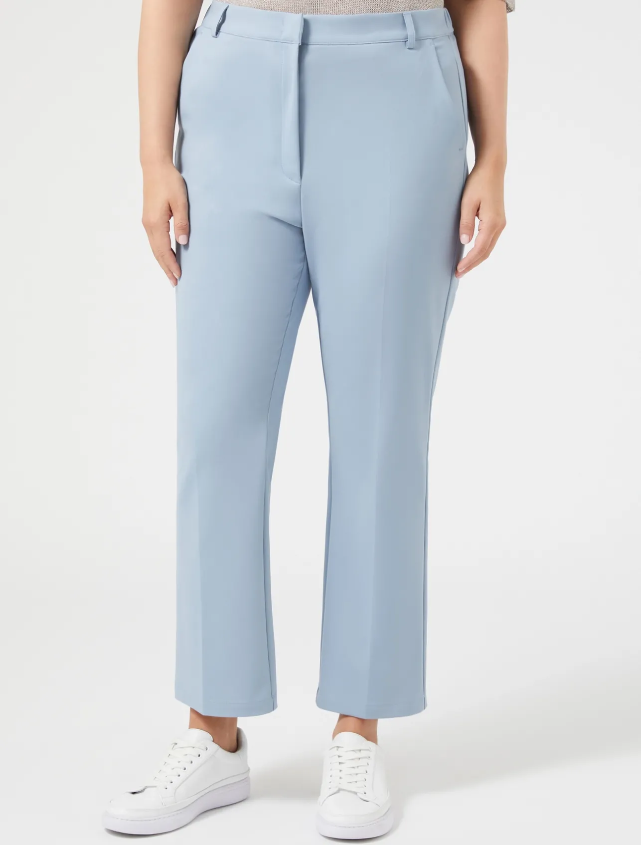 Online Marina Rinaldi Stretch cotton-blend trousers AVIO