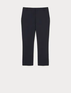 New Marina Rinaldi Stretch cotton-blend trousers MIDNIGHTBLUE