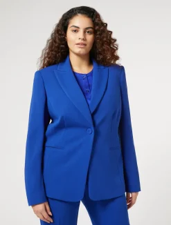 Fashion Marina Rinaldi Stretch jersey blazer CORNFLOWERBLUE