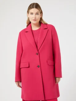 Discount Marina Rinaldi Stretch jersey coat SHOCKINGPINK