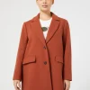 Online Marina Rinaldi Stretch jersey coat TANGERINE