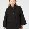 Discount Marina Rinaldi Stretch jersey coat BLACK