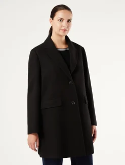 Discount Marina Rinaldi Stretch jersey coat BLACK