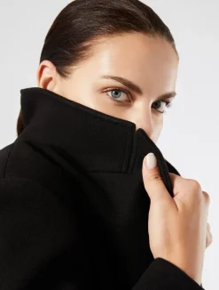 Discount Marina Rinaldi Stretch jersey coat BLACK