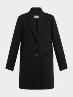 Discount Marina Rinaldi Stretch jersey coat BLACK