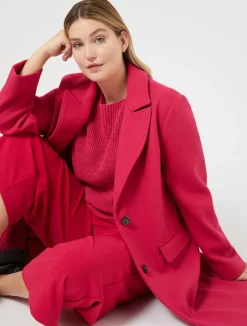 Discount Marina Rinaldi Stretch jersey coat SHOCKINGPINK