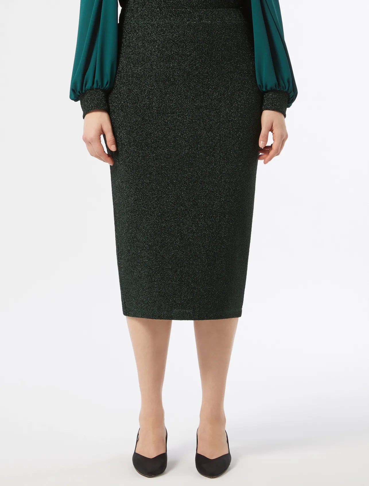 Discount Marina Rinaldi Stretch jersey skirt DARKGREEN