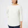 Online Marina Rinaldi Stretch jersey T-shirt IVORY