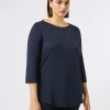 Online Marina Rinaldi Stretch jersey T-shirt MIDNIGHTBLUE