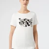 Outlet Marina Rinaldi Stretch jersey T-shirt IVORY