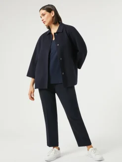 Outlet Marina Rinaldi Stretch jersey T-shirt MIDNIGHTBLUE