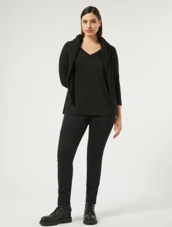 Online Marina Rinaldi Stretch jersey T-shirt BLACK