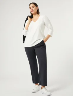 New Marina Rinaldi Stretch jersey T-shirt IVORY