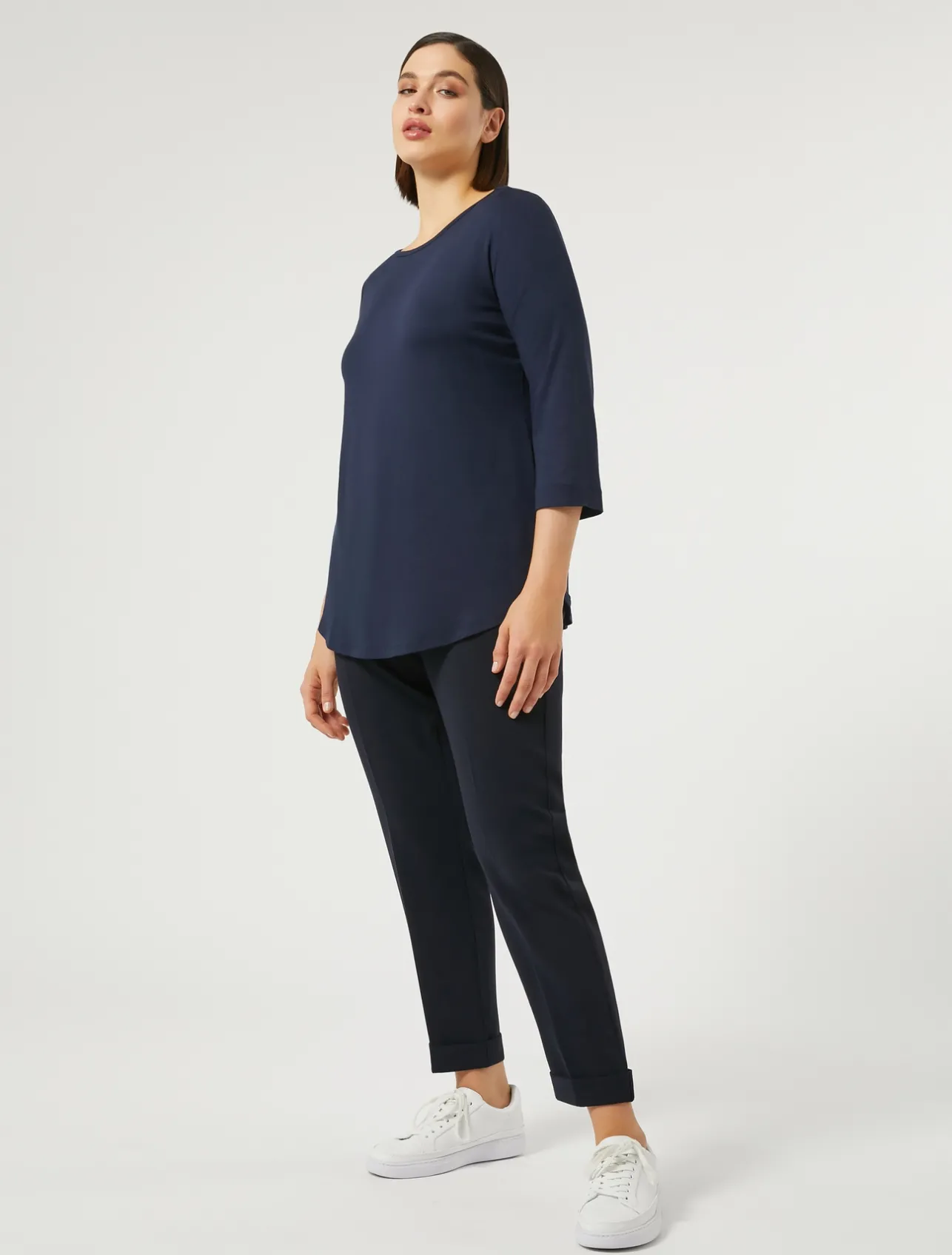 Online Marina Rinaldi Stretch jersey T-shirt MIDNIGHTBLUE