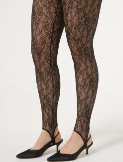 New Marina Rinaldi Stretch lace leggings BLACK