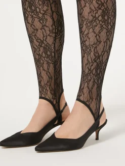 New Marina Rinaldi Stretch lace leggings BLACK