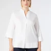 Clearance Marina Rinaldi Stretch poplin shirt OPTICALWHITE