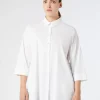 Online Marina Rinaldi Stretch poplin shirt OPTICALWHITE