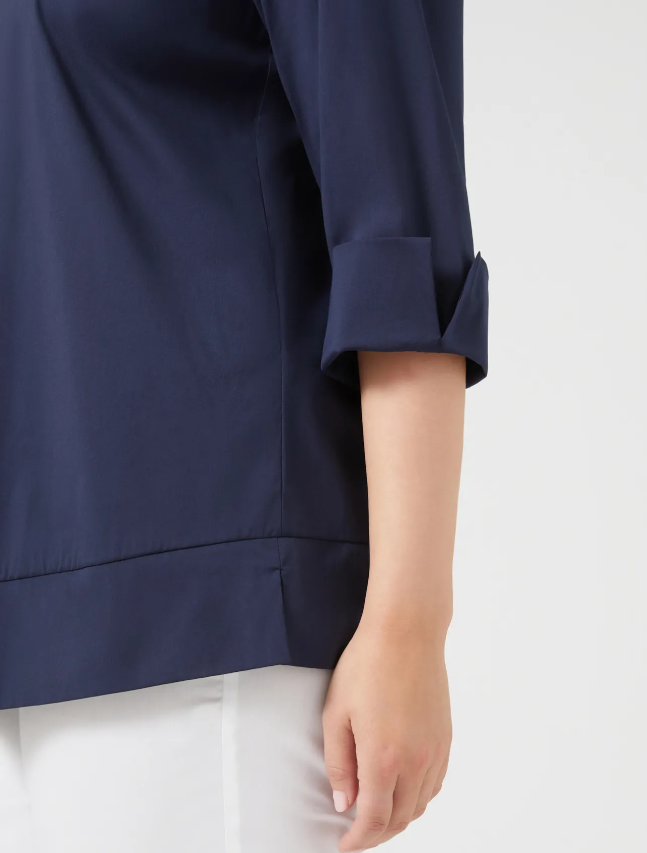 Best Marina Rinaldi Stretch poplin shirt CORNFLOWERBLUE