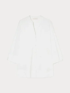 Clearance Marina Rinaldi Stretch poplin shirt OPTICALWHITE