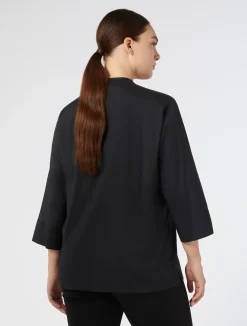 Discount Marina Rinaldi Stretch poplin shirt BLACK