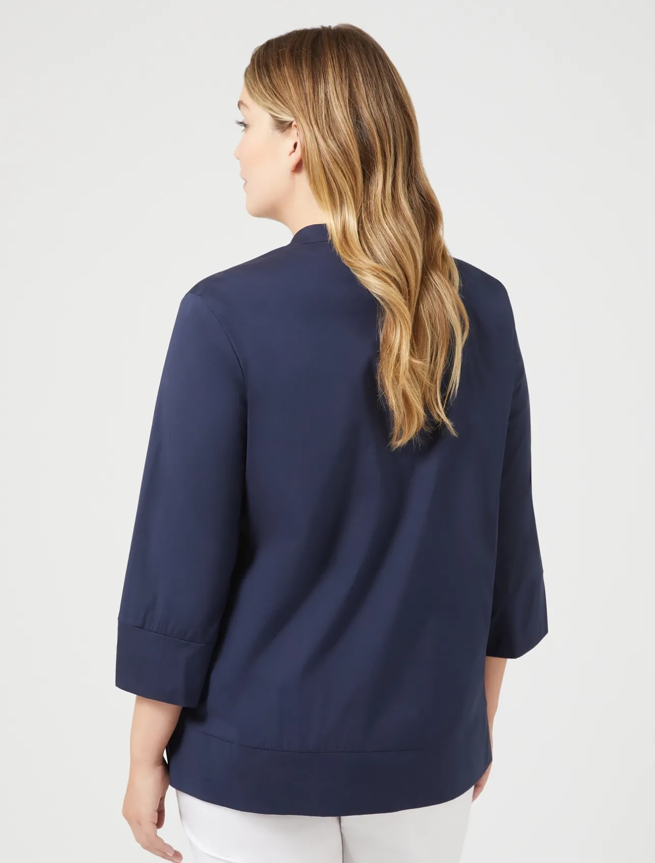 Best Marina Rinaldi Stretch poplin shirt CORNFLOWERBLUE