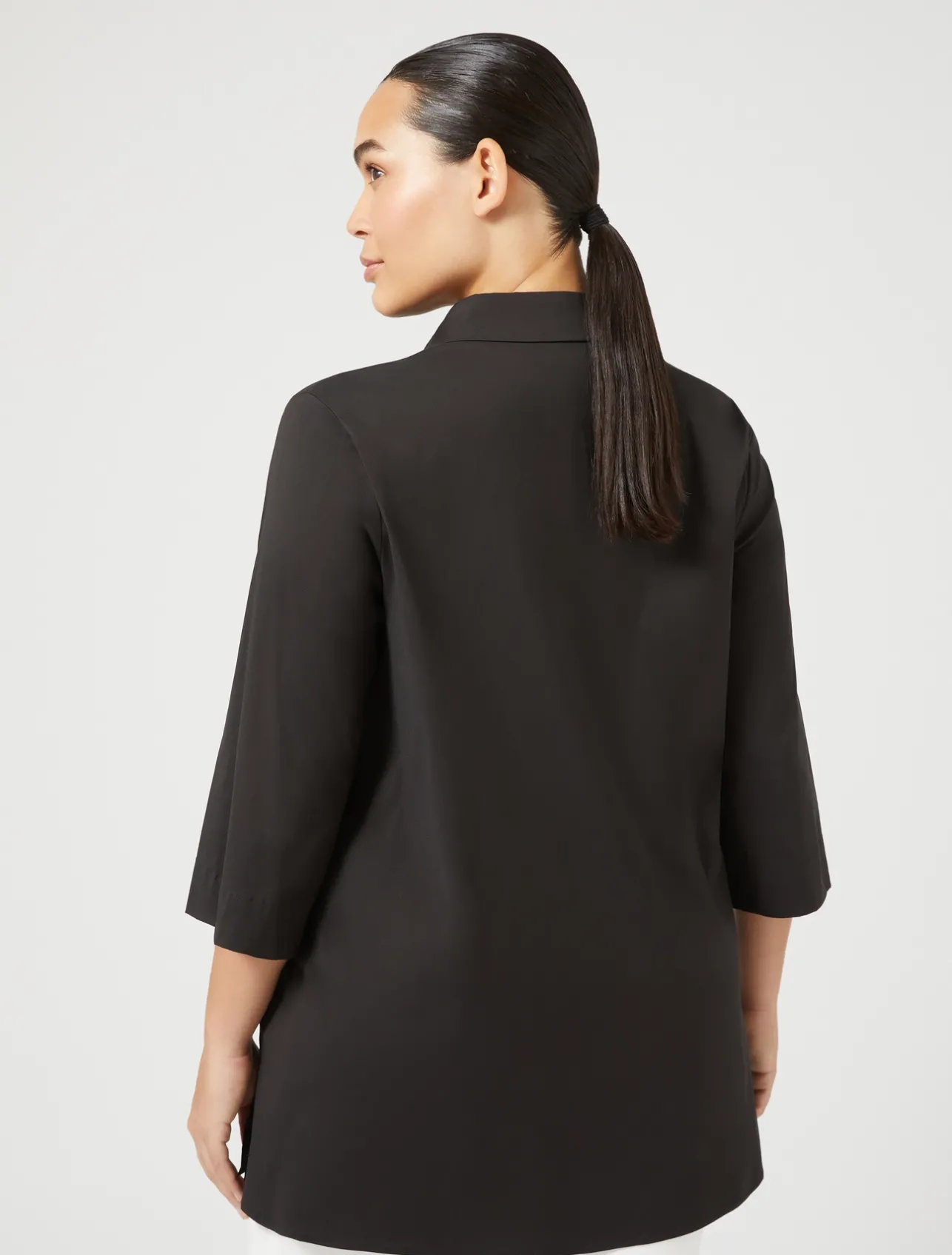 Hot Marina Rinaldi Stretch poplin shirt BLACK