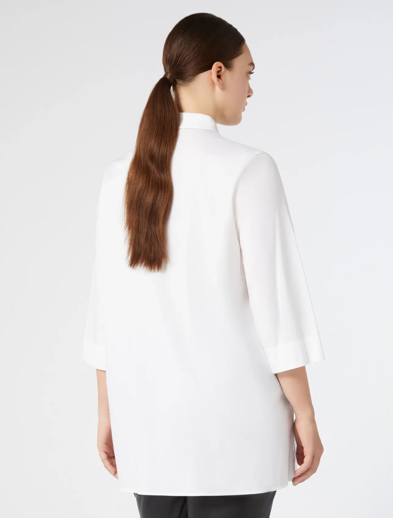 Online Marina Rinaldi Stretch poplin shirt OPTICALWHITE