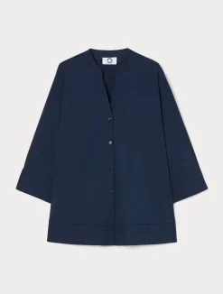 Hot Marina Rinaldi Stretch poplin shirt MIDNIGHTBLUE