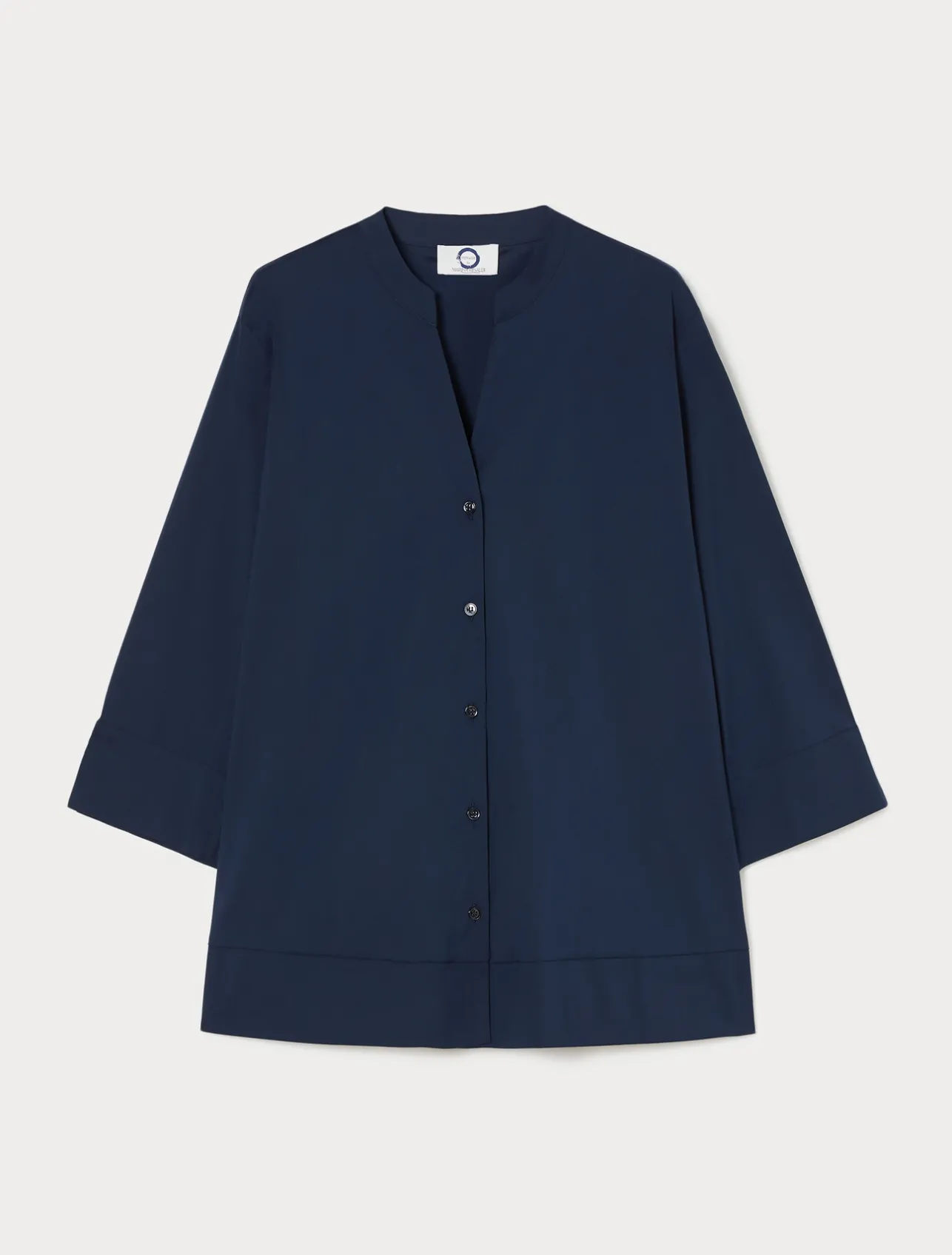 Hot Marina Rinaldi Stretch poplin shirt MIDNIGHTBLUE