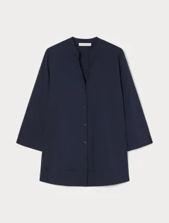 Best Marina Rinaldi Stretch poplin shirt CORNFLOWERBLUE