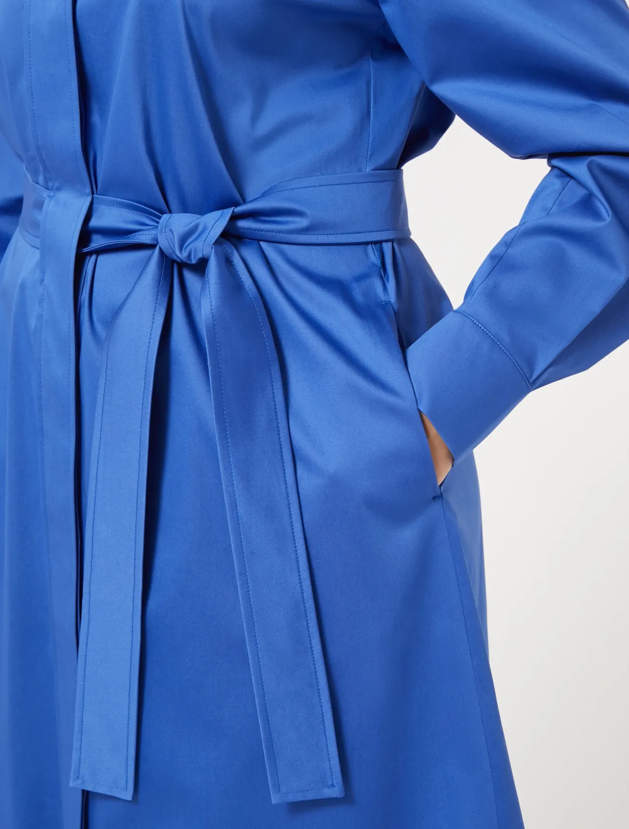 Fashion Marina Rinaldi Stretch satin shirt dress CHINABLUE