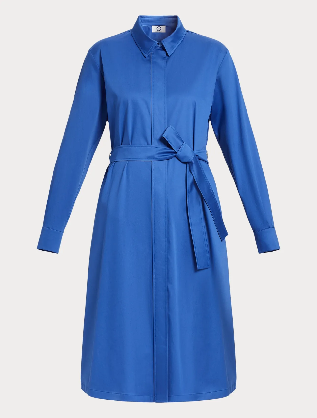 Fashion Marina Rinaldi Stretch satin shirt dress CHINABLUE