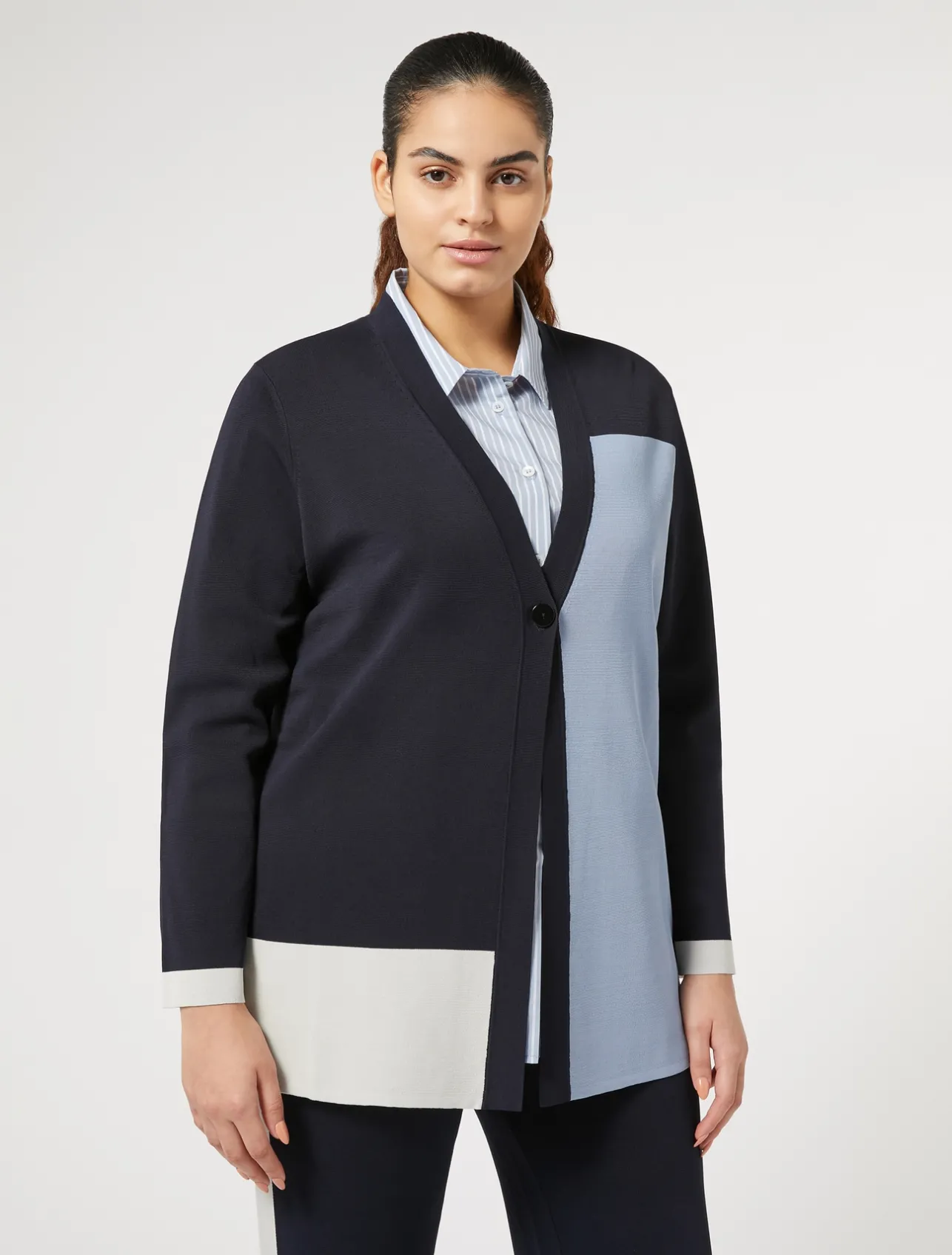 Best Marina Rinaldi Stretch viscose cardigan MIDNIGHTBLUE