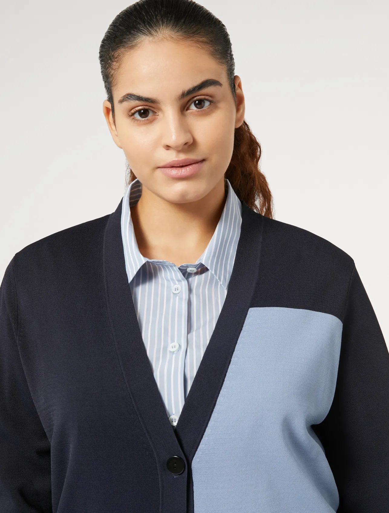 Best Marina Rinaldi Stretch viscose cardigan MIDNIGHTBLUE