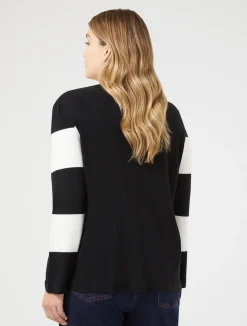 Clearance Marina Rinaldi Stretch viscose cardigan BLACK