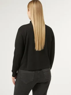 Discount Marina Rinaldi Stretch viscose cardigan BLACK