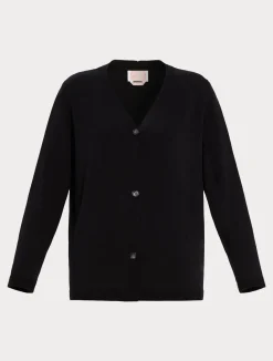 Outlet Marina Rinaldi Stretch viscose cardigan BLACK