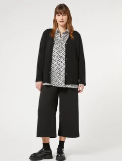Outlet Marina Rinaldi Stretch viscose cardigan BLACK